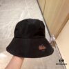 Hermès 2024 New Arrival Dome-shaped Waterproof Smooth Fabric Fisherman Hat with Dust Bag