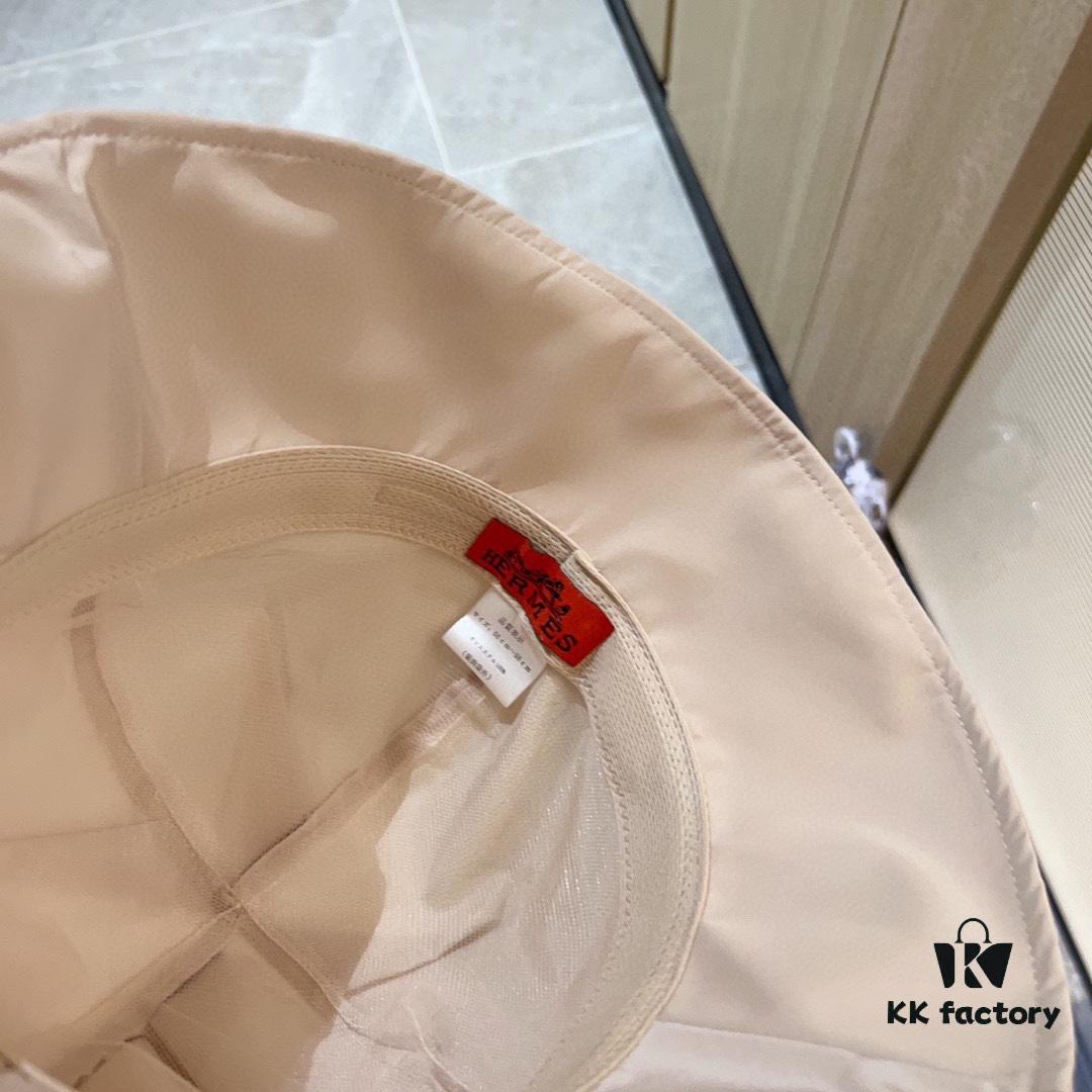 Hermès 2024 New Dome Waterproof Smooth Surface Fisherman Hat with Dust Bag