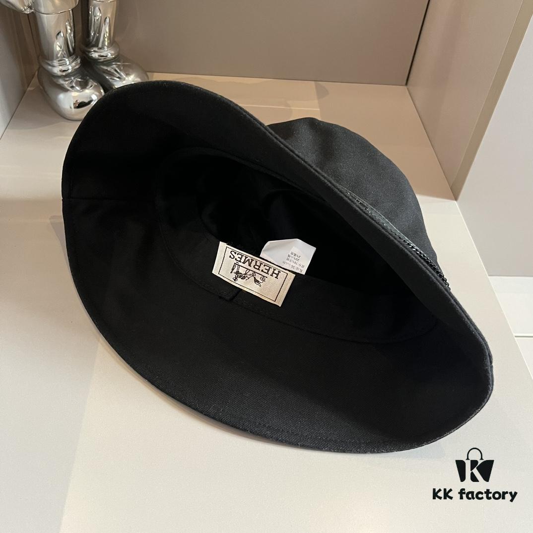 Hermes New Chain Fisherman Hat, Head Circumference 57cm