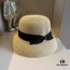 Hermes New Arrival Straw Hat, Made from Taiwanese Fine Straw, Simple and Elegant Style, Head Circumference 57cm