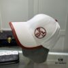 Hermes Limited Edition Embroidered Baseball Cap with Dust Bag, Official Website Original Lining, High Version, Breathable and Comfortable, Ultra-high Sun Protection, Elegant and Stylish