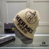 Hermes Wool Knit Hat, Latest Official Website Style with Dust Bag, Soft and Skin-Friendly, Unisex Design