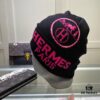 Hermes Wool Knit Hat, Latest Official Website Style with Dust Bag, Soft and Skin-Friendly, Unisex Design