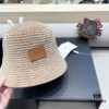 Hermès-style Women's Korean Fashionable Autumn Winter Fisherman Hat, Woven Minimalist Sun Protection Bucket Hat