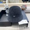 Hermès-style Women's Korean Fashionable Autumn Winter Fisherman Hat, Woven Minimalist Sun Protection Bucket Hat