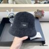 Hermès-style Women's Korean Fashionable Autumn Winter Fisherman Hat, Woven Minimalist Sun Protection Bucket Hat