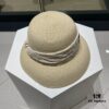 Hermes 2024 New Straw Sun Hat, Bonnet Style 😩 Beach Fashion, Simple and Elegant, Versatile Accessory