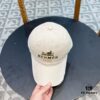 New Arrival HERMÈS Latest Original Quality Baseball Cap, Color-Blocked H Design, Premium Craftsmanship with Authentic Molded Customization, Original Breathable Canvas Fabric and Factory Stainless Steel Adjustable Buckle, Exquisite Workmanship, Stylish and High-Quality