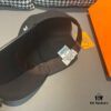 Box and cloth bag included, HERMÈS (Hermes) original order baseball cap, classic H design, authentic mold-customized breathable canvas fabric with genuine top-layer leather, factory-original steel adjustable buckle, exquisite craftsmanship, stylish and high quality