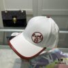 Hermes Limited Edition Embroidered Baseball Cap with Dust Bag, Official Website Original Lining, High Version, Breathable and Comfortable, Ultra-high Sun Protection, Elegant and Stylish