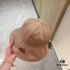 Hermès 2024 New Dome Waterproof Smooth Fabric Fisherman Hat with Dust Bag