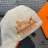Box and cloth bag included, HERMÈS original order baseball cap, classic H design, genuine mold custom-made, authentic breathable canvas fabric with top-layer cowhide, original factory stainless steel adjustment buckle, exquisite craftsmanship, stylish and handsome with outstanding quality!