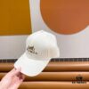 Hermès Limited Edition Embossed Baseball Cap, Official Website Original Lining, High-Quality Version for Connoisseurs – Breathable, Comfortable, Ultra UV Protection, Elegant and Sophisticated Style