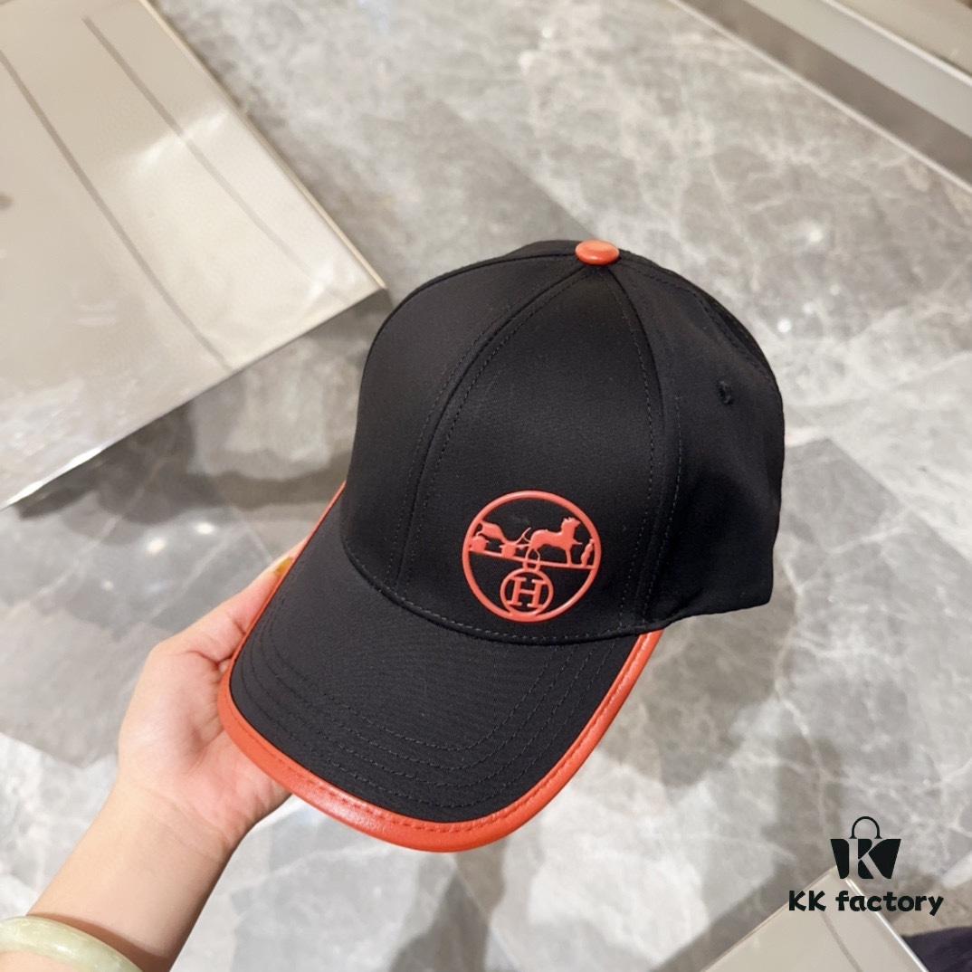Hermes New Baseball Cap, New Duckbill Cap, Unisex, Head Circumference 57cm