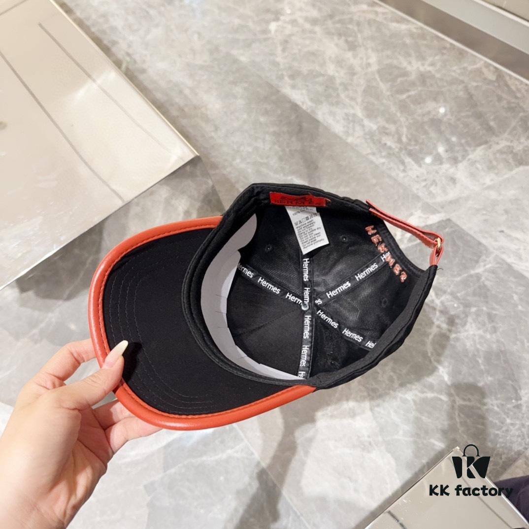 Hermes New Baseball Cap, New Duckbill Cap, Unisex, Head Circumference 57cm