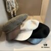 2024 Hermes HERMES Wool Peaked Military Cap, Head Circumference 57cm