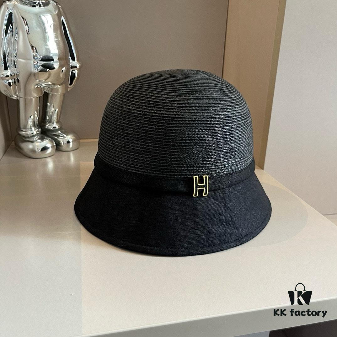 Hermes NEW Sun Hat, Straw Hat, Fisherman Hat, Head Circumference 57cm
