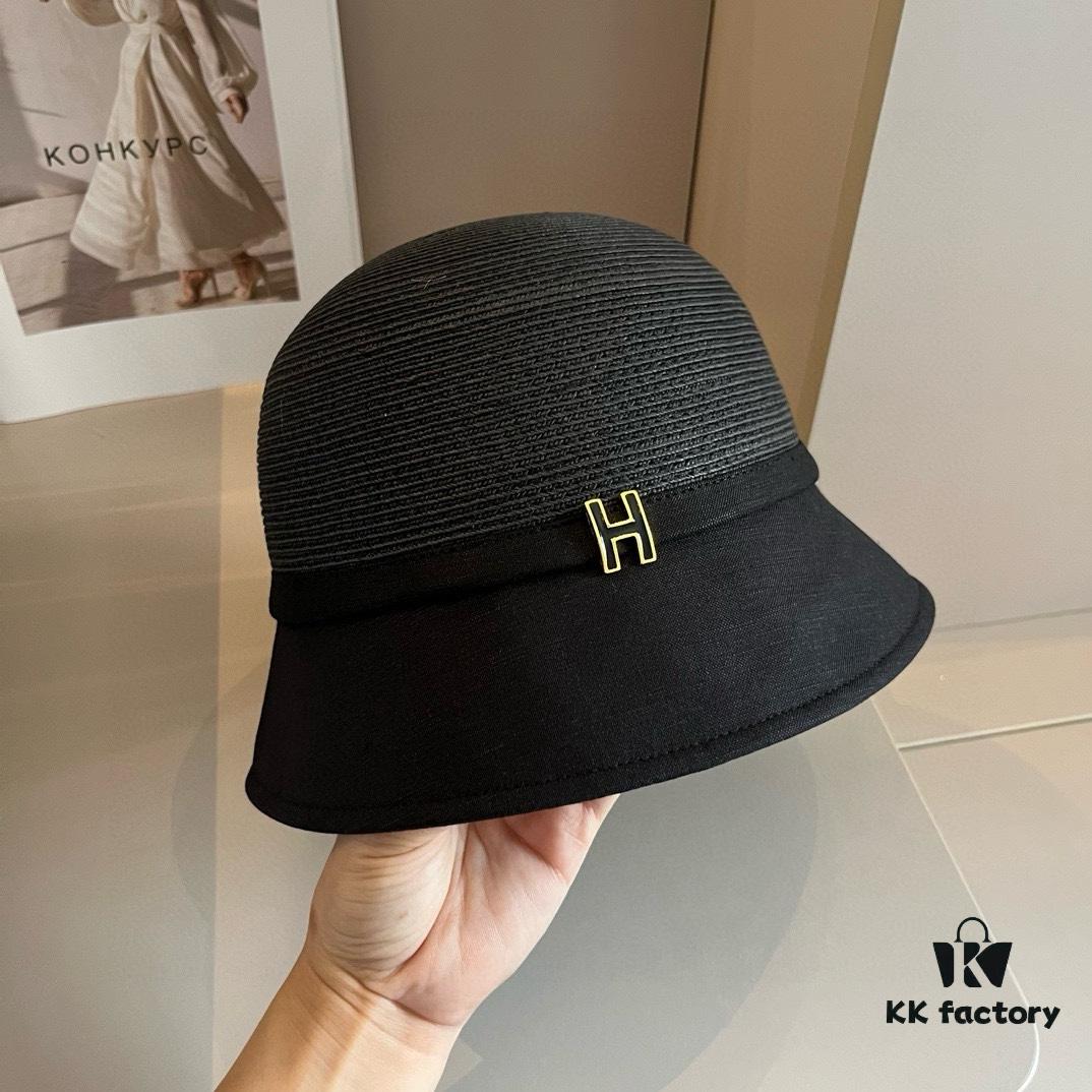 Hermes NEW Sun Hat, Straw Hat, Fisherman Hat, Head Circumference 57cm