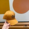 New Arrival HERMÈS Latest Authentic Baseball Cap, Color-Blocked H Design, Premium Craftsmanship with Original Breathable Canvas Fabric and Factory Stainless Steel Adjuster