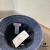 Hermès 2024 Fall/Winter 6cm Small Brim American Vintage Washed Distressed Denim Fisherman Hat, Bucket Hat
