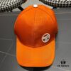 HERMÈS (Hermes) Original Quality Baseball Cap, Classic H Design, Authentic Mold Custom Made, Premium Breathable Canvas Fabric, Exquisite Craftsmanship, Stylish and Handsome, Exceptional Quality