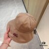 Hermès 2024 New Dome Waterproof Smooth Material Fisherman Hat with Dust Bag