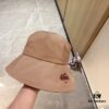 Hermès 2024 New Dome Waterproof Smooth Material Fisherman Hat with Dust Bag