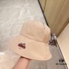 Hermès 2024 New Dome Waterproof Smooth Material Fisherman Hat with Dust Bag