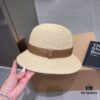 Hermes New Arrival Panama Hat, Fine Straw Fedora, Essential for Elegant Ladies, Head Circumference 57cm