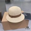 Hermes New Arrival Panama Hat, Fine Straw Fedora, Essential for Elegant Ladies, Head Circumference 57cm
