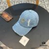 HERMÈS Denim Baseball Cap, Classic H, Authentic Custom Mold Design, Premium Original Breathable Canvas Fabric with Top-Grade Original Steel Adjustable Buckle, Exquisite Craftsmanship, Stylish and Handsome, Exceptional Quality