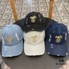HERMÈS Denim Baseball Cap, Classic H, Authentic Custom Molded Design, Premium Quality