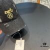 HERMÈS Denim Baseball Cap, Classic H, Authentic Custom Molded Design, Premium Original Canvas Fabric with Top-Grade Steel Adjustable Buckle