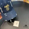 HERMÈS (Hermès) Denim Baseball Cap, Classic H Design, Authentic Mold Custom Made, Premium Quality