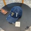 HERMÈS (Hermès) Denim Baseball Cap, Classic H Design, Authentic Mold Custom Made, Premium Quality