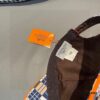 Box and cloth bag included, HERMÈS (Hermès) new original order baseball cap with H embroidery checkered design, genuine leather mold custom-made, original breathable canvas fabric + top-layer cowhide, factory fine steel adjustable buckle, exquisite craftsmanship, stylish and handsome with outstanding quality!