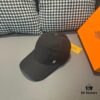 Box and cloth bag included, HERMÈS original order baseball cap, classic H design, authentic mold custom-made, premium breathable canvas fabric with top-layer cowhide, original factory stainless steel adjustable buckle, exquisite craftsmanship, stylish and handsome with outstanding quality!