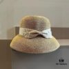 Hermes New Arrival Straw Hat, Made from Taiwanese Fine Straw, Simple and Elegant Aristocratic Style, Head Circumference 57cm