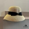 Hermes New Arrival Straw Hat, Made from Taiwanese Fine Straw, Simple and Elegant Style, Head Circumference 57cm