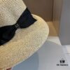 Hermes New Arrival Straw Hat, Made from Taiwanese Fine Straw, Simple and Elegant Style, Head Circumference 57cm