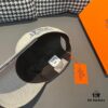 Box and Cloth Bag Included, HERMÈS Original Quality Baseball Cap, Classic H Design, Authentic Mold Custom Made, Premium Canvas Fabric with Genuine Top-Layer Leather, Original Factory Stainless Steel Adjustable Buckle, Exquisite Craftsmanship, Stylish and High-Quality