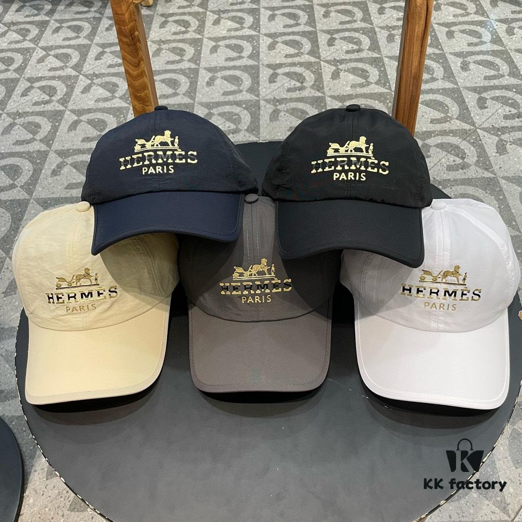 New Arrival HERMÈS 2024 Latest Quick-Dry Baseball Cap, Authentic Mold Custom-Made, Exquisite Craftsmanship, Stylish and Handsome, Premium Quality