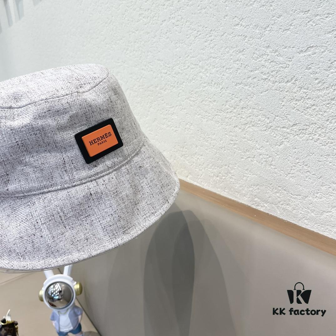 New Arrival HERMÈS (Hermes) 2024 Autumn Fisherman Hat for Men, Versatile Everyday Style, Perfect Streetwear Accessory