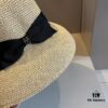 Hermes New Arrival Straw Hat, Made from Taiwanese Fine Straw, Simple and Elegant Aristocratic Style, Head Circumference 57cm