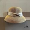 Hermes New Arrival Straw Hat, Made from Taiwanese Fine Straw, Simple and Elegant Aristocratic Style, Head Circumference 57cm