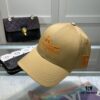 Hermes Limited Edition Embroidered Baseball Cap with Dust Bag, Official Website Original Lining, High Version, Breathable and Comfortable, Ultra-high Sun Protection, Elegant and Stylish