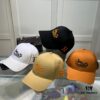 Hermes Limited Edition Embroidered Baseball Cap with Dust Bag, Official Website Original Lining, High Version, Breathable and Comfortable, Ultra-high Sun Protection, Elegant and Stylish