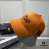 Hermes Limited Edition Embroidered Baseball Cap with Dust Bag, Official Website Original Lining, High Version, Breathable and Comfortable, Ultra-high Sun Protection, Elegant and Stylish