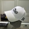 Hermes Limited Edition Embroidered Baseball Cap with Dust Bag, Original Lining from Official Website, High-Quality and Breathable, UV Protection, Elegant Socialite Style