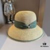 Hermes New Arrival Straw Hat, Made from Taiwanese Fine Straw, Simple and Elegantly Stylish, Head Circumference 57cm